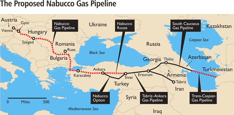 Nabucco Pipeline map